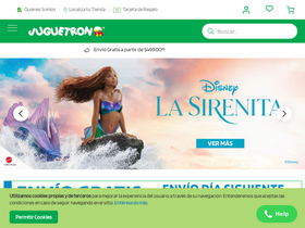 'juguetron.mx' screenshot