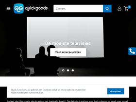 Quickgoods homepage screenshot