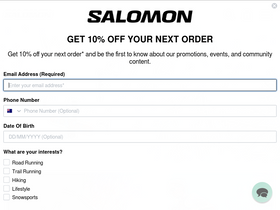 'salomon.com.au' screenshot