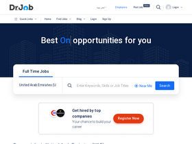 'drjobs.ae' screenshot