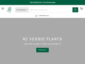 nzveggieplants.co.nz homepage screenshot