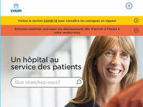 'chumontreal.qc.ca' screenshot