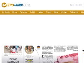 'metrojambi.com' screenshot