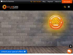 'solargain.com.au' screenshot