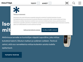 'kuluttaja.fi' screenshot