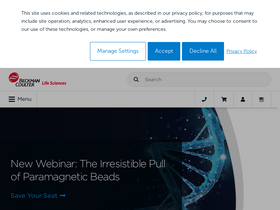 'beckman.com' screenshot