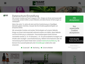 'hanf-magazin.com' screenshot
