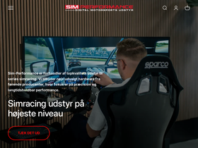 Sim-performance homepage screenshot