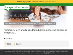 'lomejordelbarrio.com' screenshot