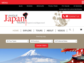 'uniquejapantours.com' screenshot