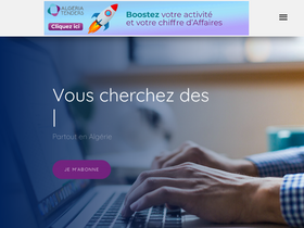 'algeriatenders.com' screenshot
