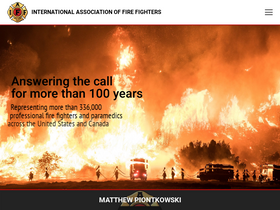 'iaff.org' screenshot