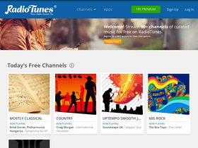 'radiotunes.com' screenshot