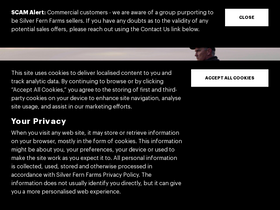 'silverfernfarms.com' screenshot