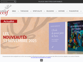 'editionsducerf.fr' screenshot