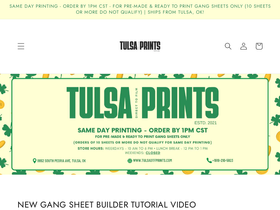 tulsadtfprints.com homepage screenshot