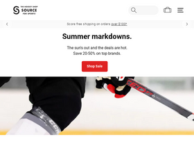 'thehockeyshop.com' screenshot