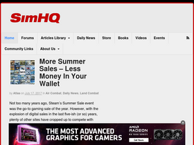 'simhq.com' screenshot