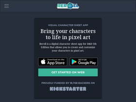 'reroll.co' screenshot