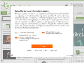 'bionity.com' screenshot