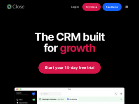 'close.com' screenshot