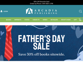 'arcadiapublishing.com' screenshot