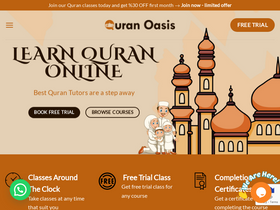'quranoasis.com' screenshot