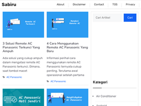 'sabiru.com' screenshot