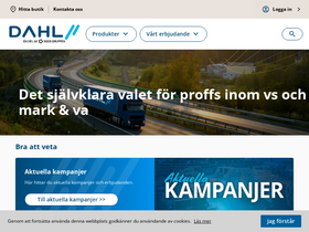 'dahl.se' screenshot