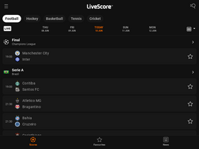 'livescore.com.tr' screenshot