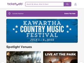 'ticketweb.ca' screenshot