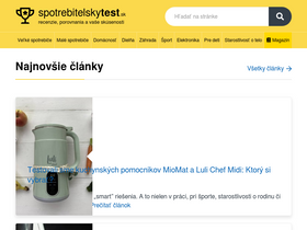 'spotrebitelskytest.sk' screenshot