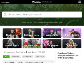 'ticketfaster.com' screenshot
