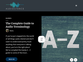'audiostance.com' screenshot