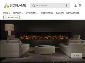 bioflame.no homepage screenshot