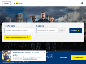 'actiefwerkt.nl' screenshot