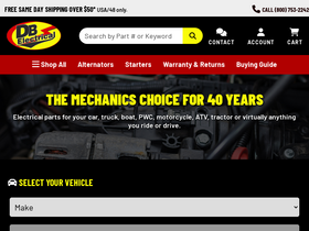 'dbelectrical.com' screenshot