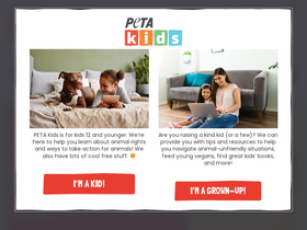 'petakids.com' screenshot