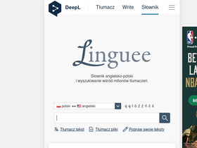 'linguee.pl' screenshot