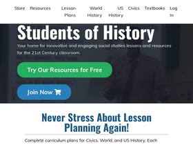 'studentsofhistory.com' screenshot