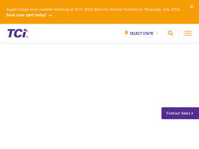 'teachtci.com' screenshot