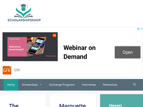 'scholarshipsshop.com' screenshot