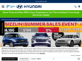 'universal-hyundai.com' screenshot