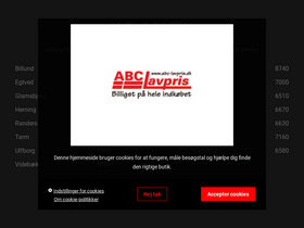 'abc-lavpris.dk' screenshot