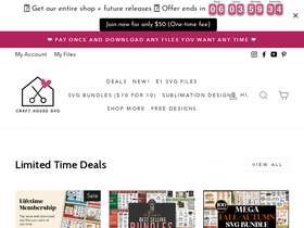 'crafthousesvg.com' screenshot