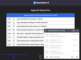 'megadeportestv.com' screenshot