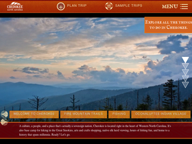 'visitcherokeenc.com' screenshot