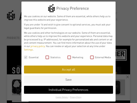'adam-audio.com' screenshot