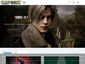 'capcomusa.com' screenshot