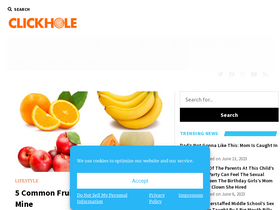 'clickhole.com' screenshot